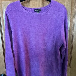 August Max Purple Crew Neck Sweater. Plus Size 3.